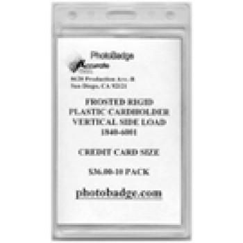 Frosted Rigid Plastic 2 Card Side Load Dispenser Vertical - 100 pack